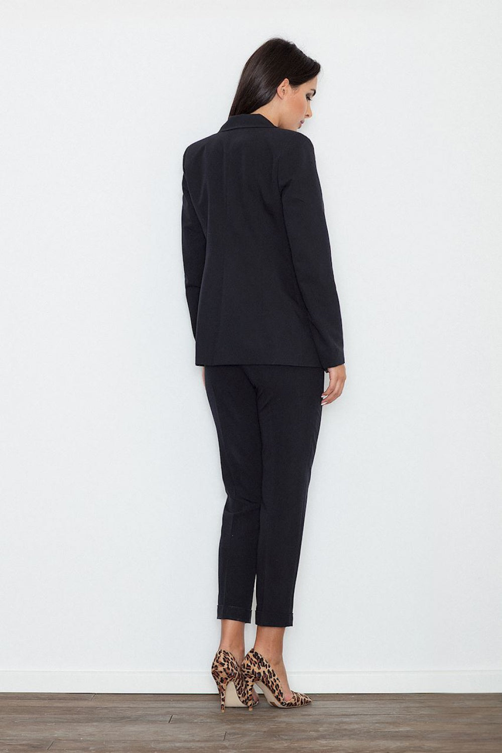 Figl Black Cropped Trousers - view 2