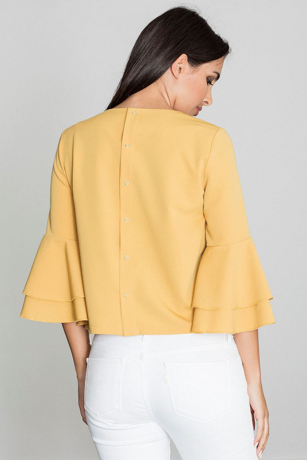 Figl Yellow Polyester Blouse - view 2
