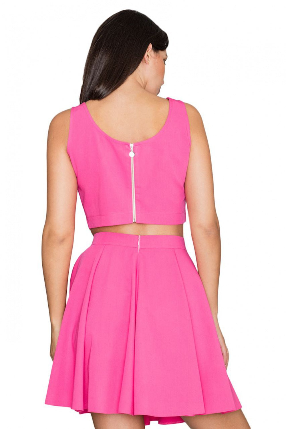 Figl Fuchsia Flared Skirt Co-Ord Set - view 4