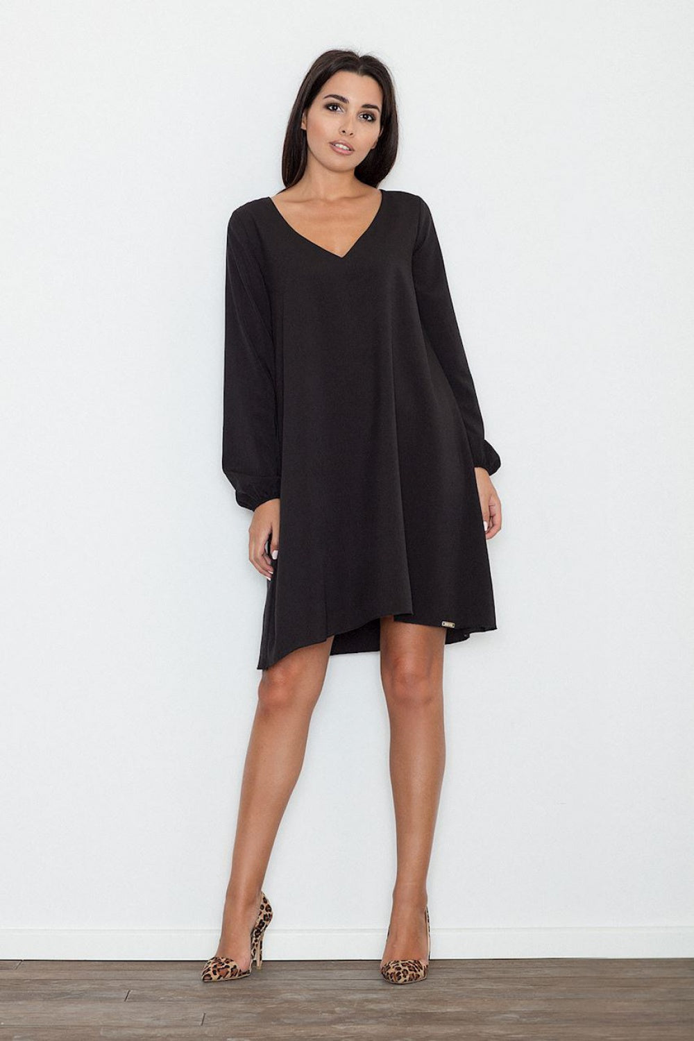 Figl Black Loose Fit Dress