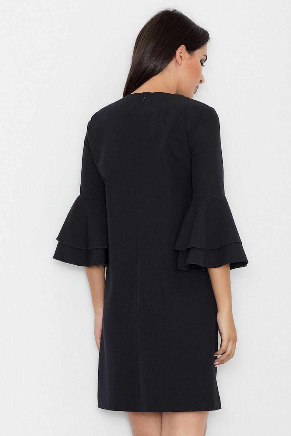 Figl Black Loose Fit Polyester Dress - view 2