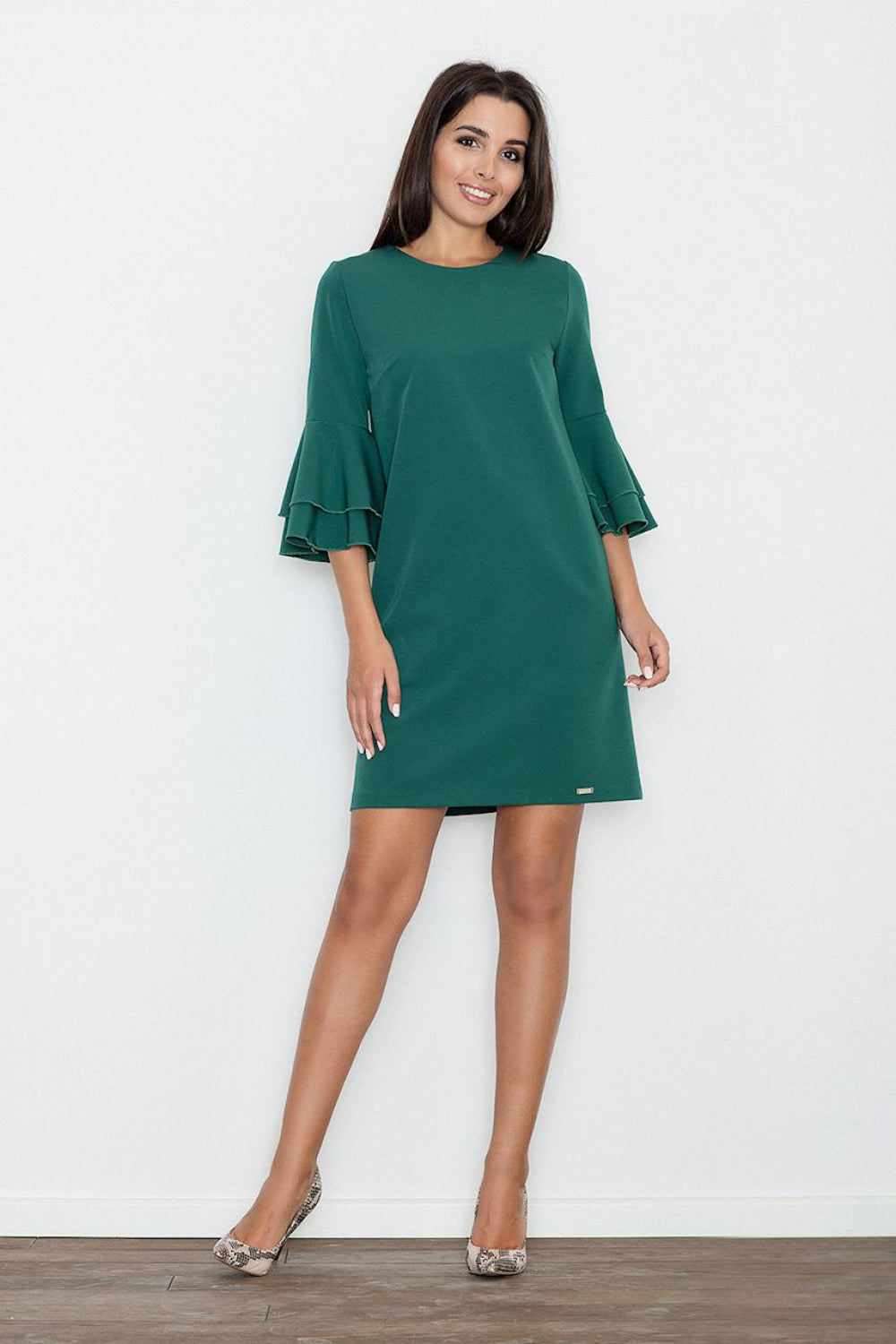 Figl Green Loose Fit Dress