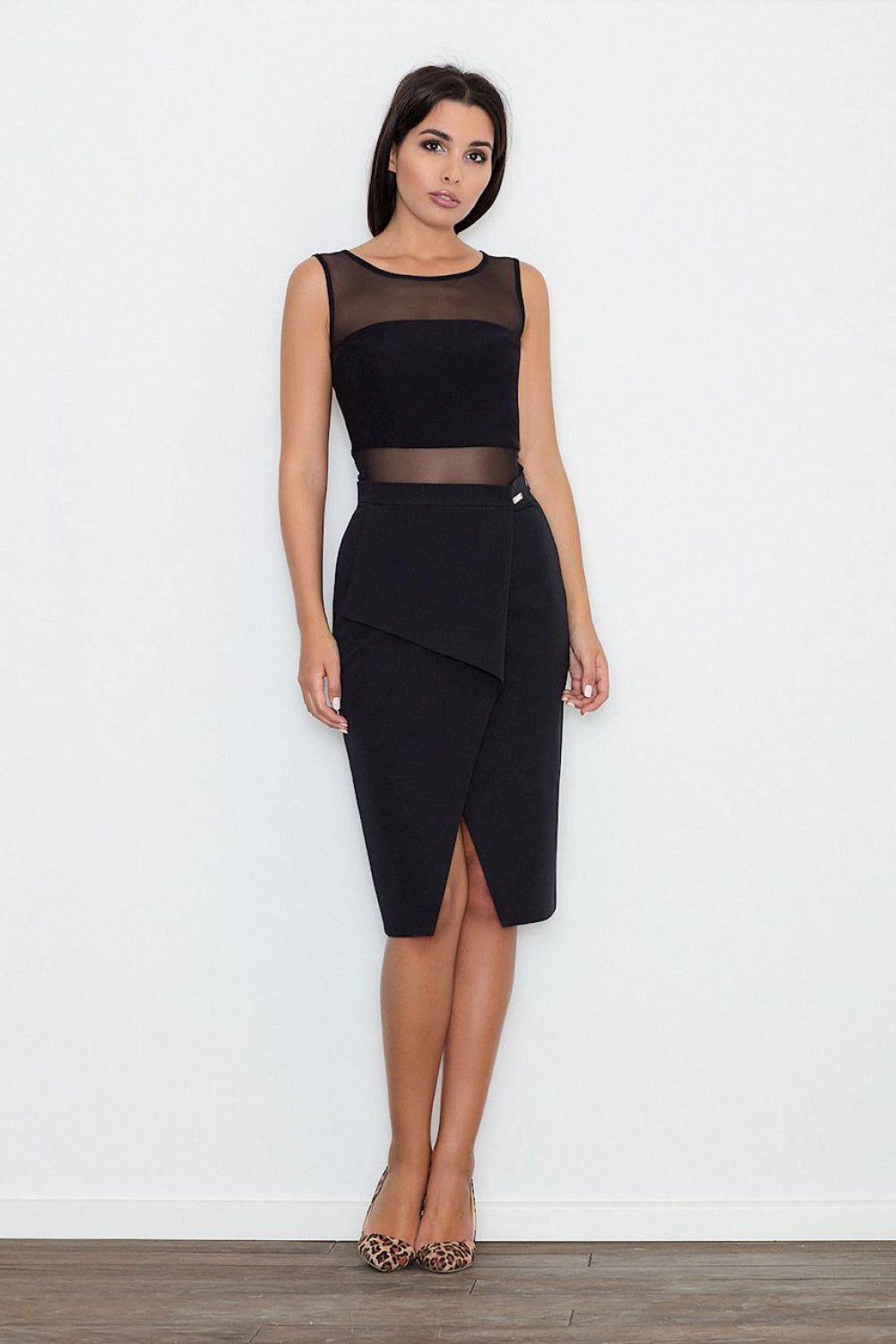 Figl Black Cotton Skirt