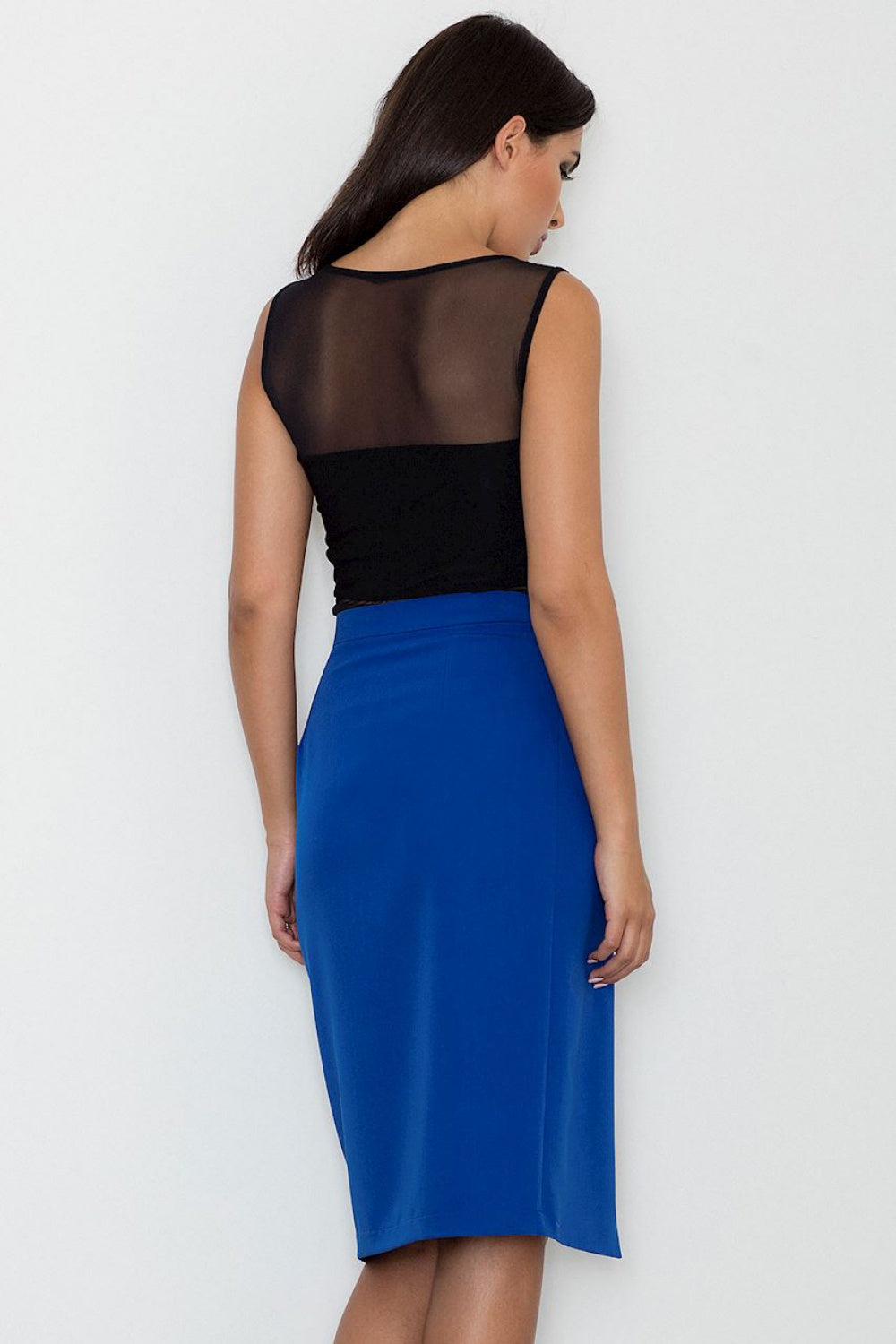Figl Blue Cotton Skirt - view 2