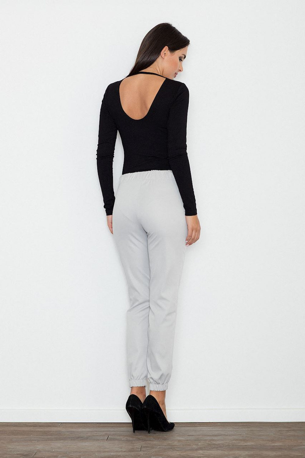 Figl Grey Loose Fit Trousers - view 2