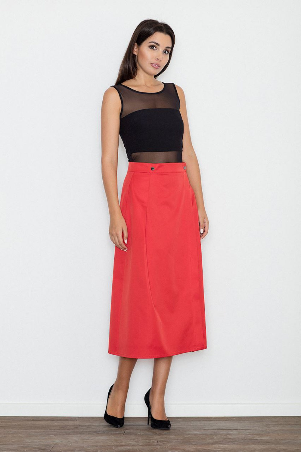 Figl Red Maxi Skirt