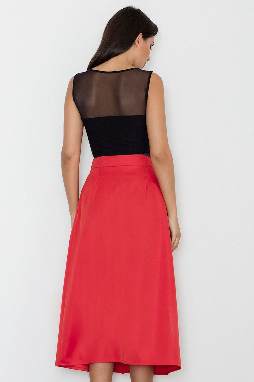 Figl Red Maxi Skirt - view 2