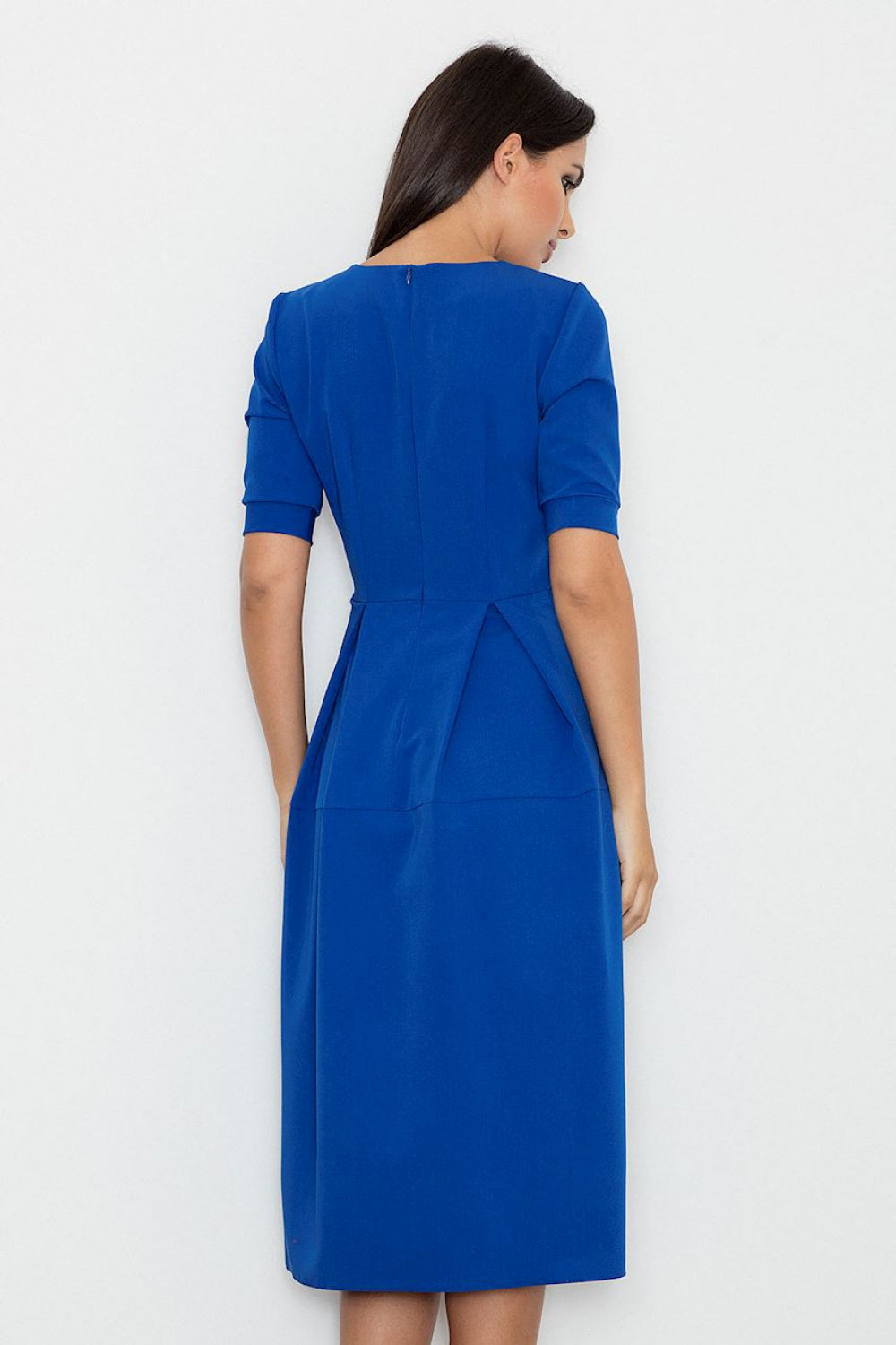 Figl Blue Pleated Dress - view 2