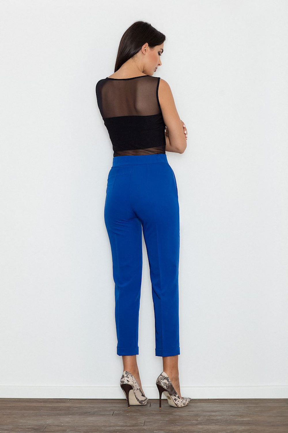 Figl Blue Cropped Trousers - view 2