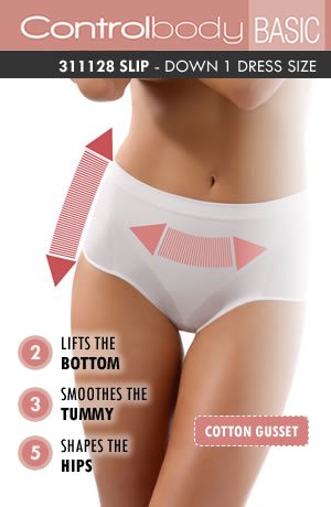 Control Body White Shaping Briefs - view 5