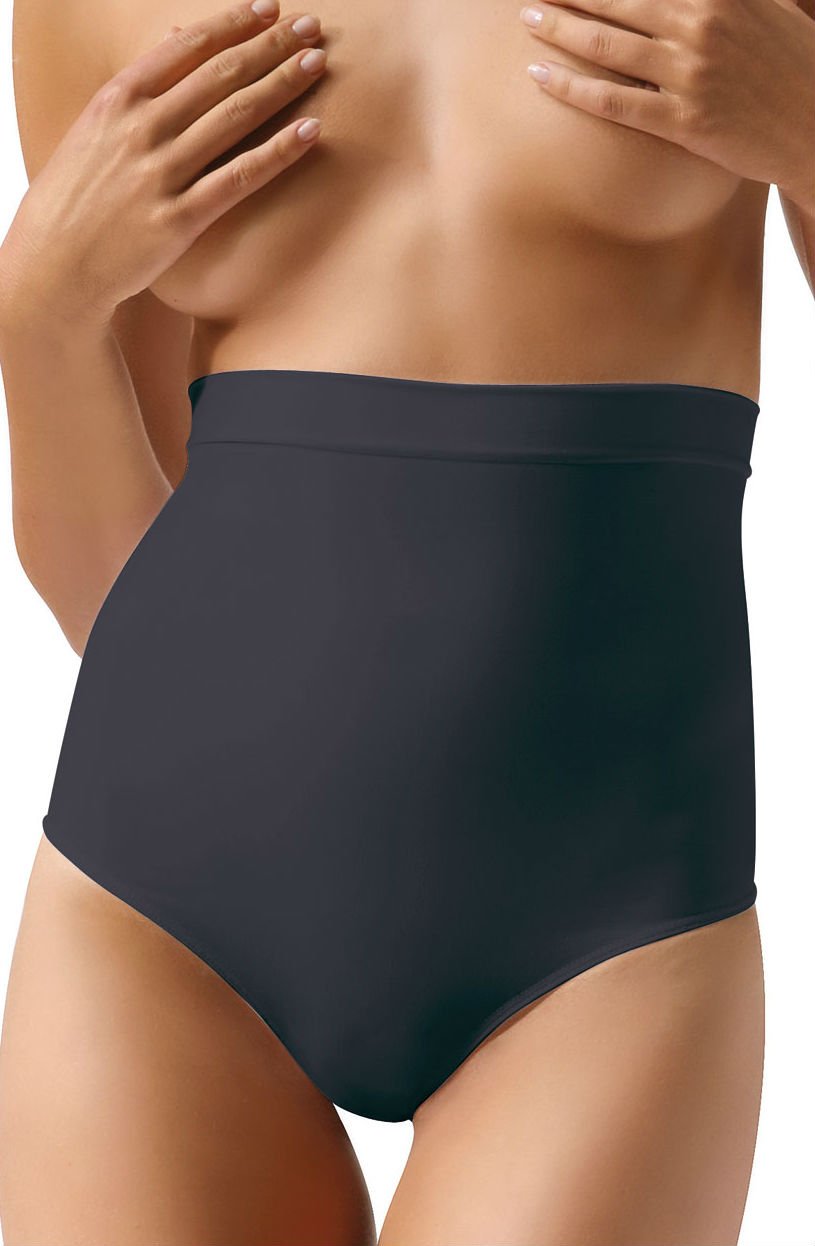 Control Body Black High Waisted Shaping Thong - view 2