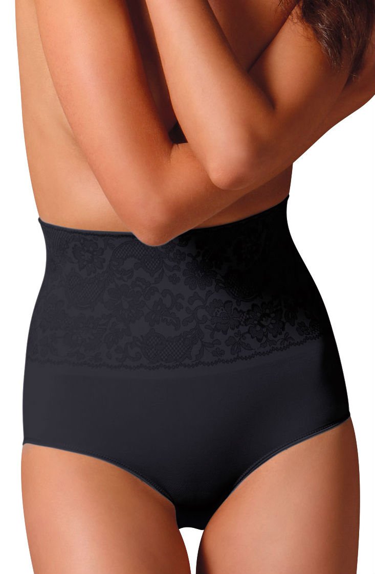 Control Body Screen Black High Waisted Shaping Briefs - view 2