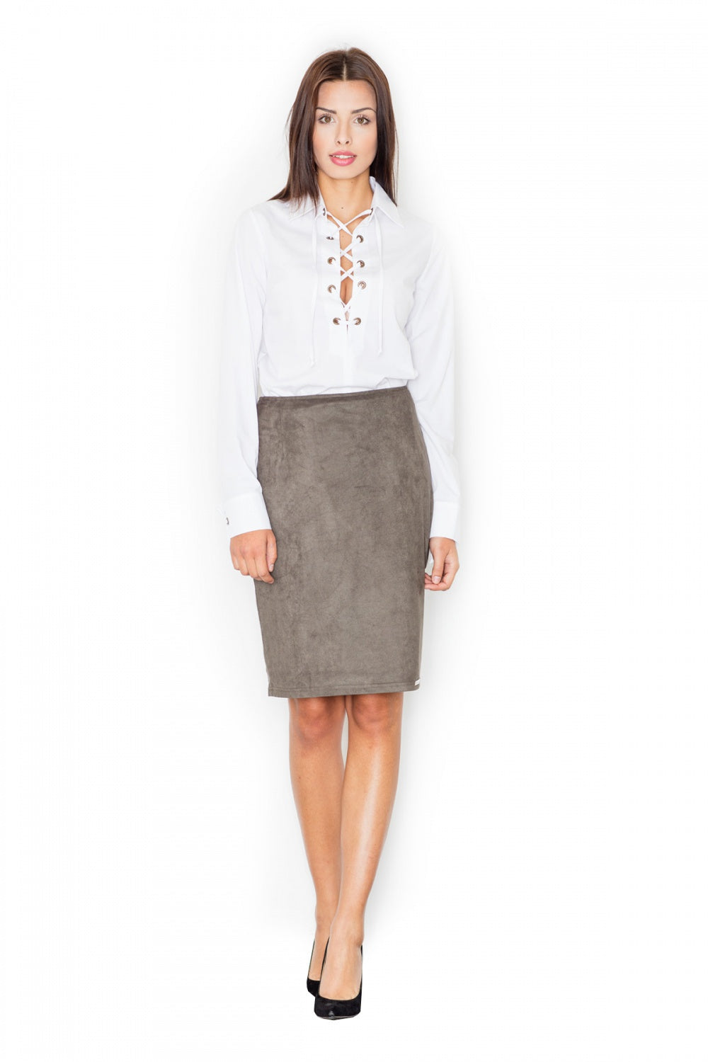 Figl Olive Skirt - view 2