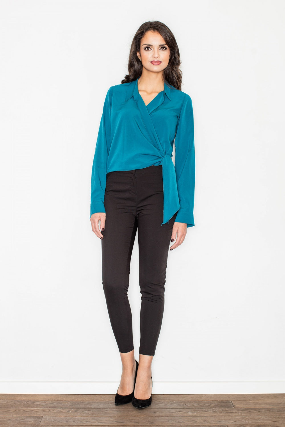 Figl Teal Blouse - view 3