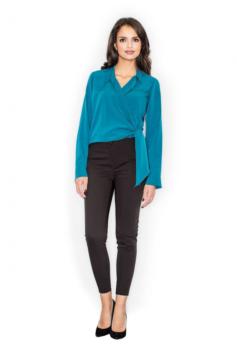 Figl Teal Blouse - view 4