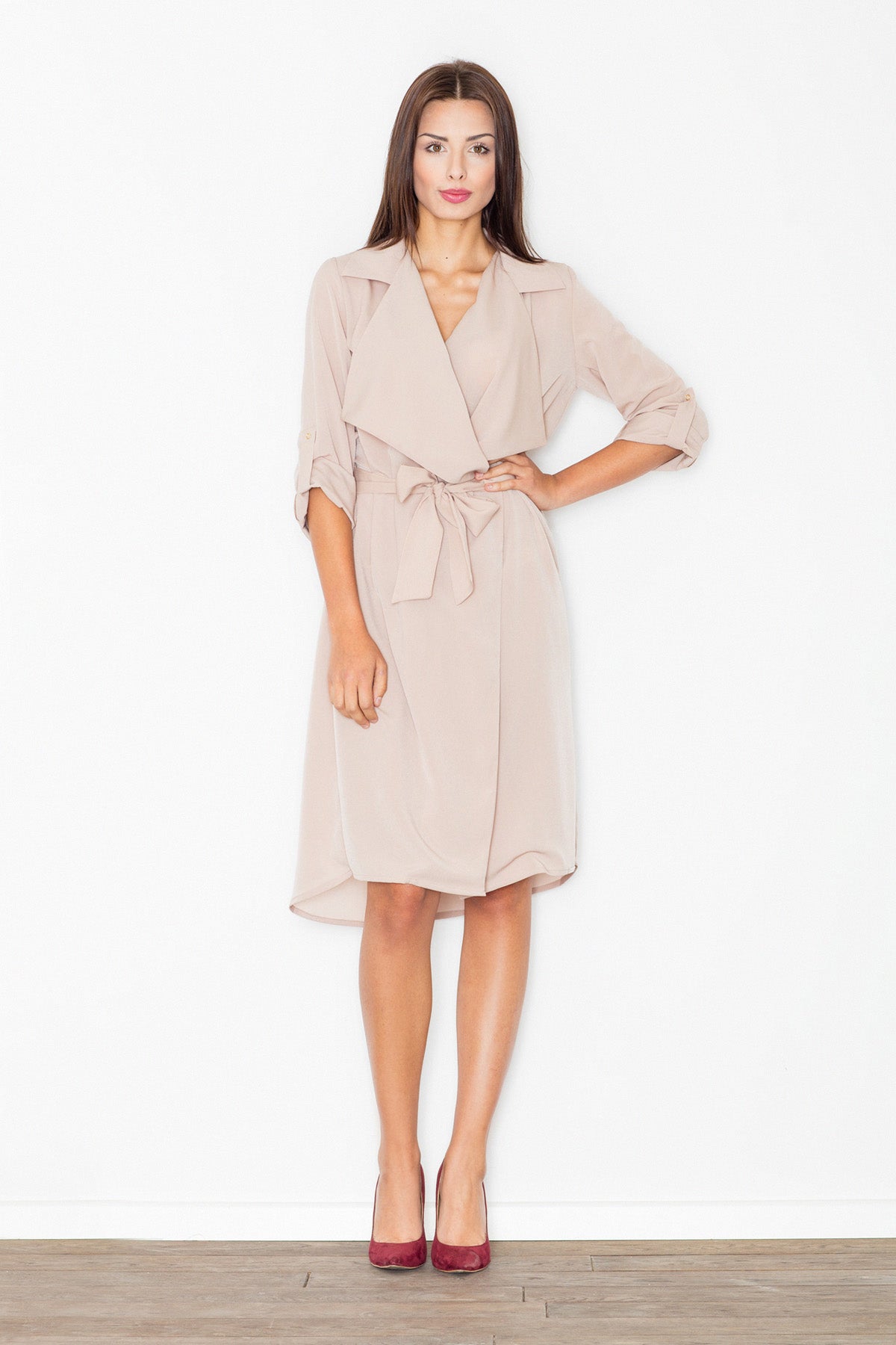 Figl Beige Dress with Pockets - view 2