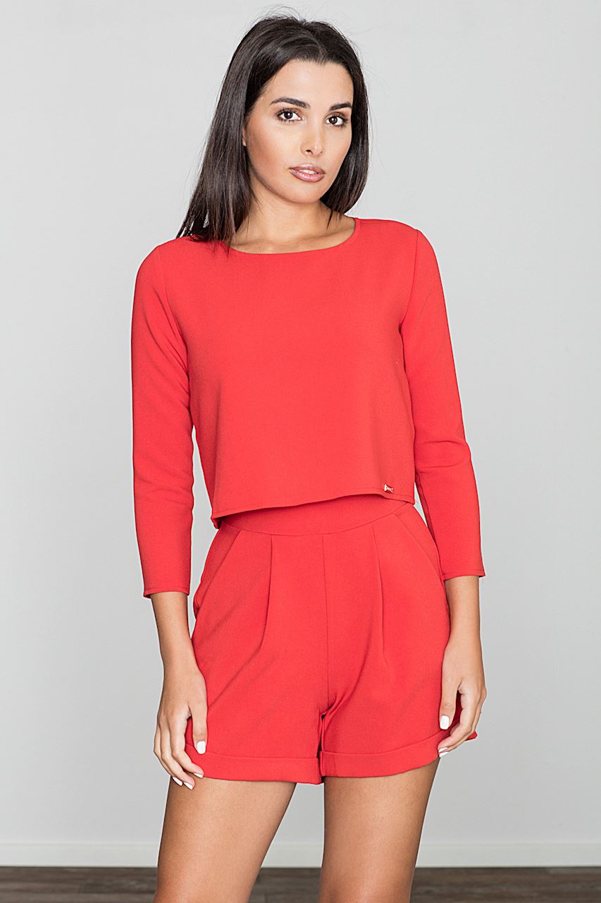 Figl Red Polyester Jumpsuit