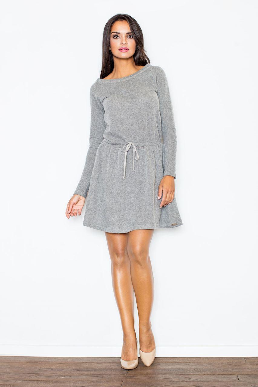Figl Dark Grey Flared Dress
