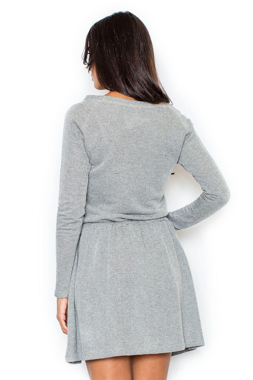 Figl Dark Grey Flared Dress - view 2