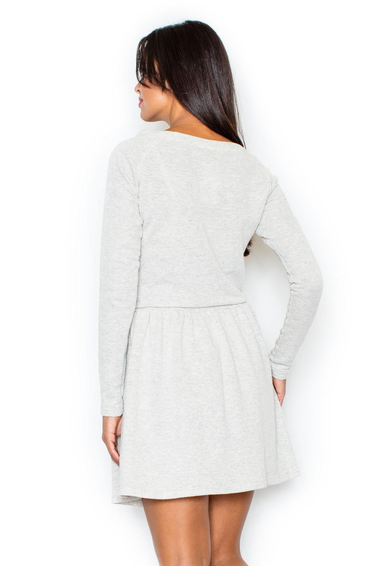 Figl Light Grey Flared Dress - view 2