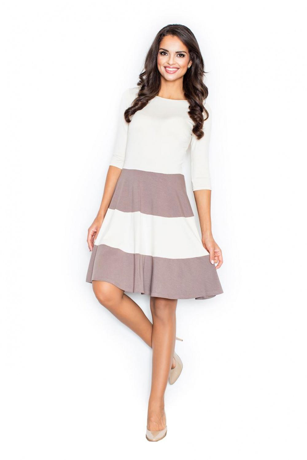 Figl Brown Striped Dress - view 2