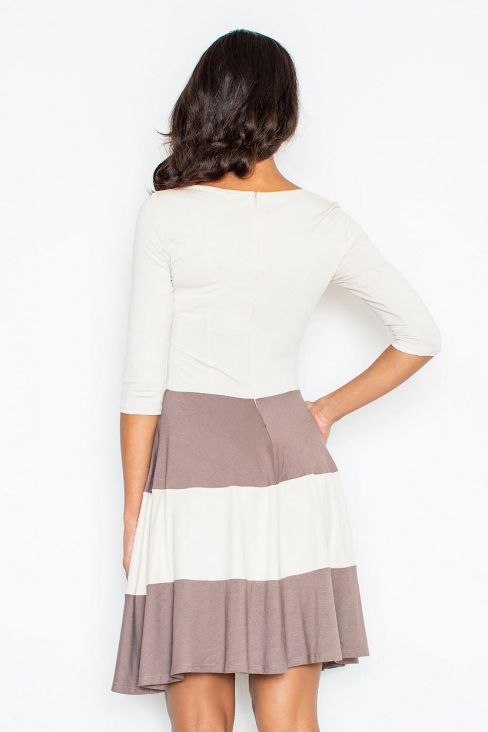 Figl Brown Striped Dress - view 3