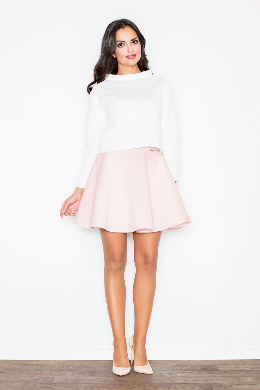 Figl Pink Flared Mini Skirt