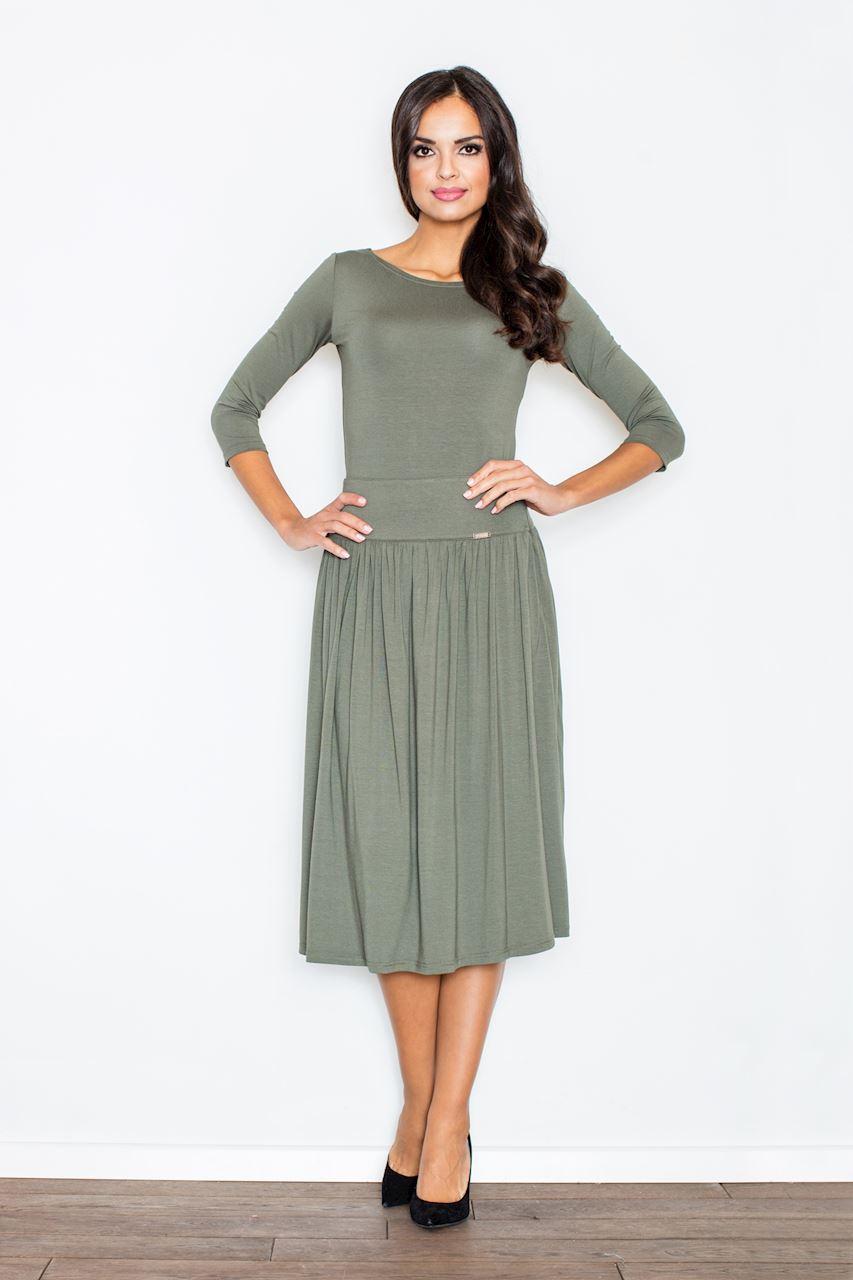 Figl Olive Knitted Bodycon Dress Co-Ord Set