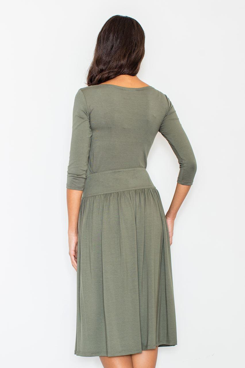 Figl Olive Knitted Bodycon Dress Co-Ord Set - view 2