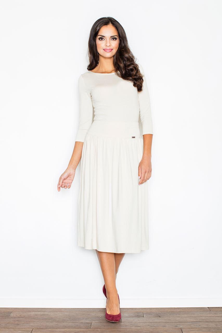Figl Ecru Knitted Bodycon Dress Co-Ord Set