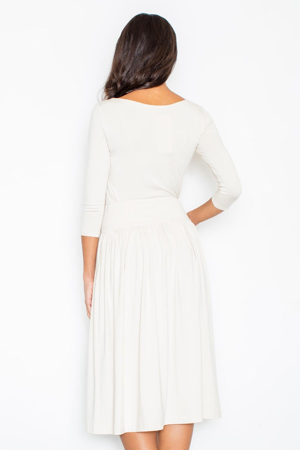 Figl Ecru Knitted Bodycon Dress Co-Ord Set - view 2