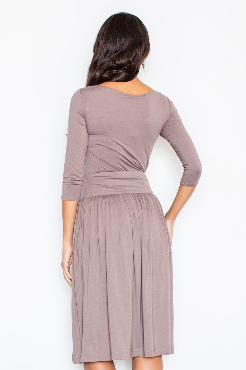 Figl Brown Knitted Bodycon Dress Co-Ord Set - view 2