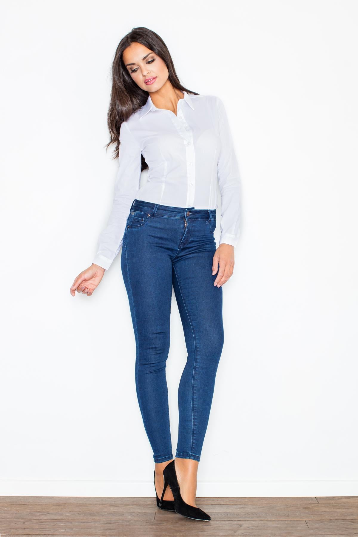 Figl White Collared Shapewear Bodysuit - view 2