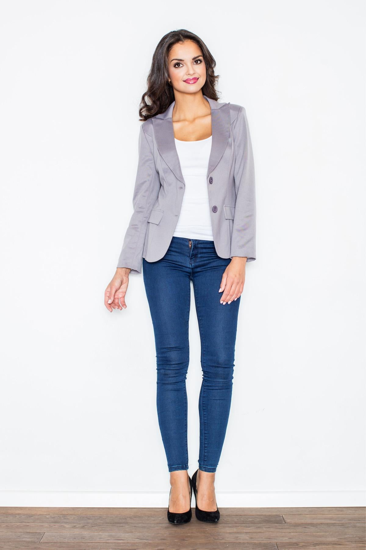 Figl Knitted Jacket with Lining - view 2