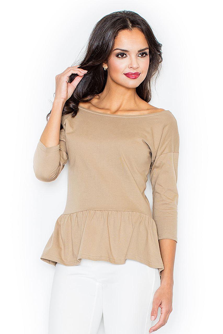 Figl Beige Cotton Blouse
