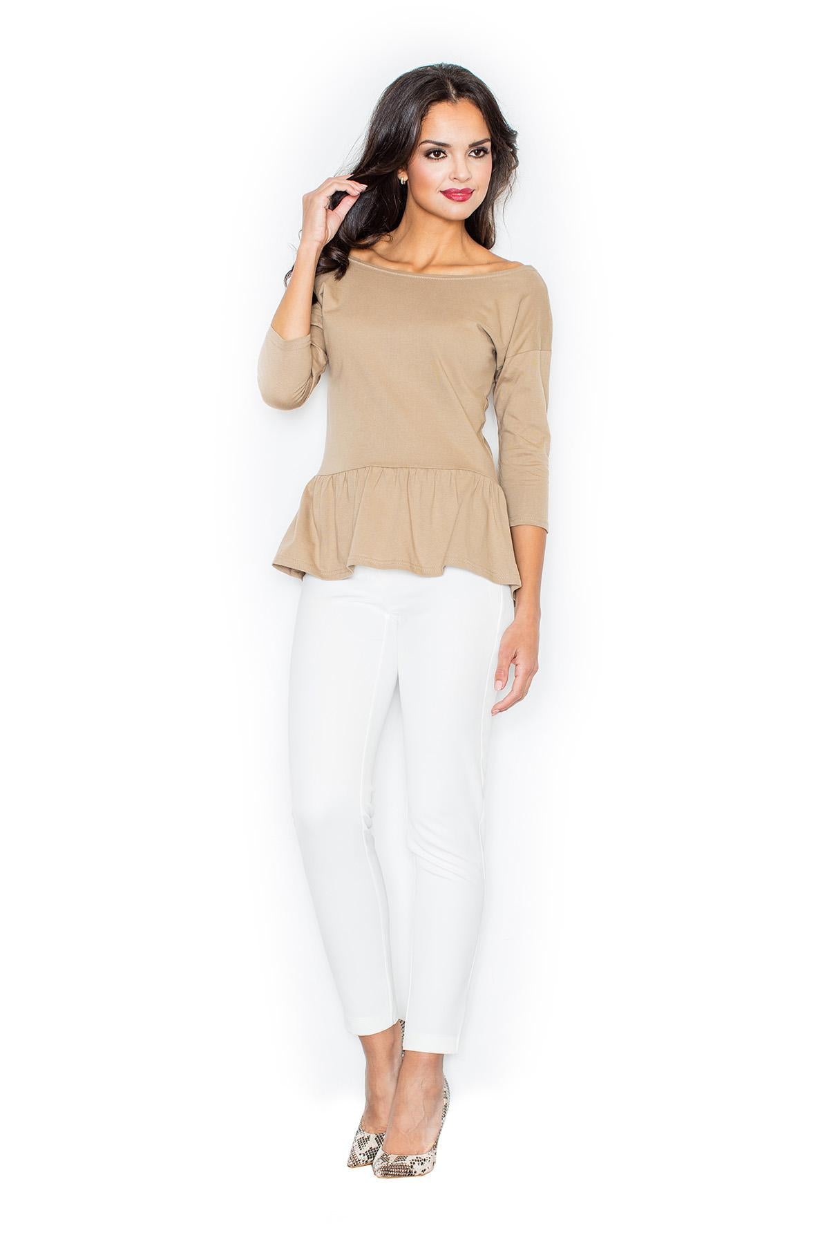 Figl Beige Cotton Blouse - view 2