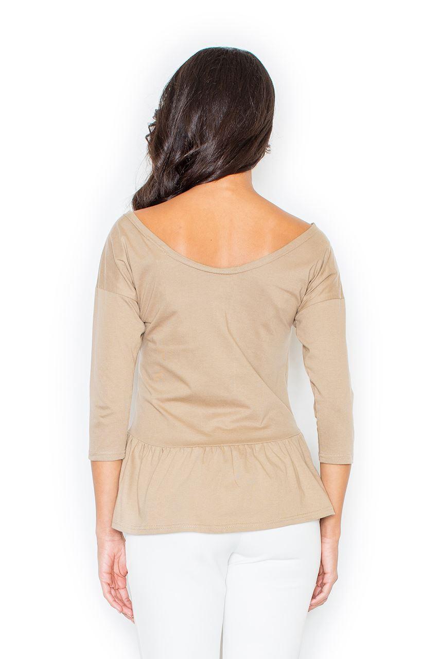 Figl Beige Cotton Blouse - view 3