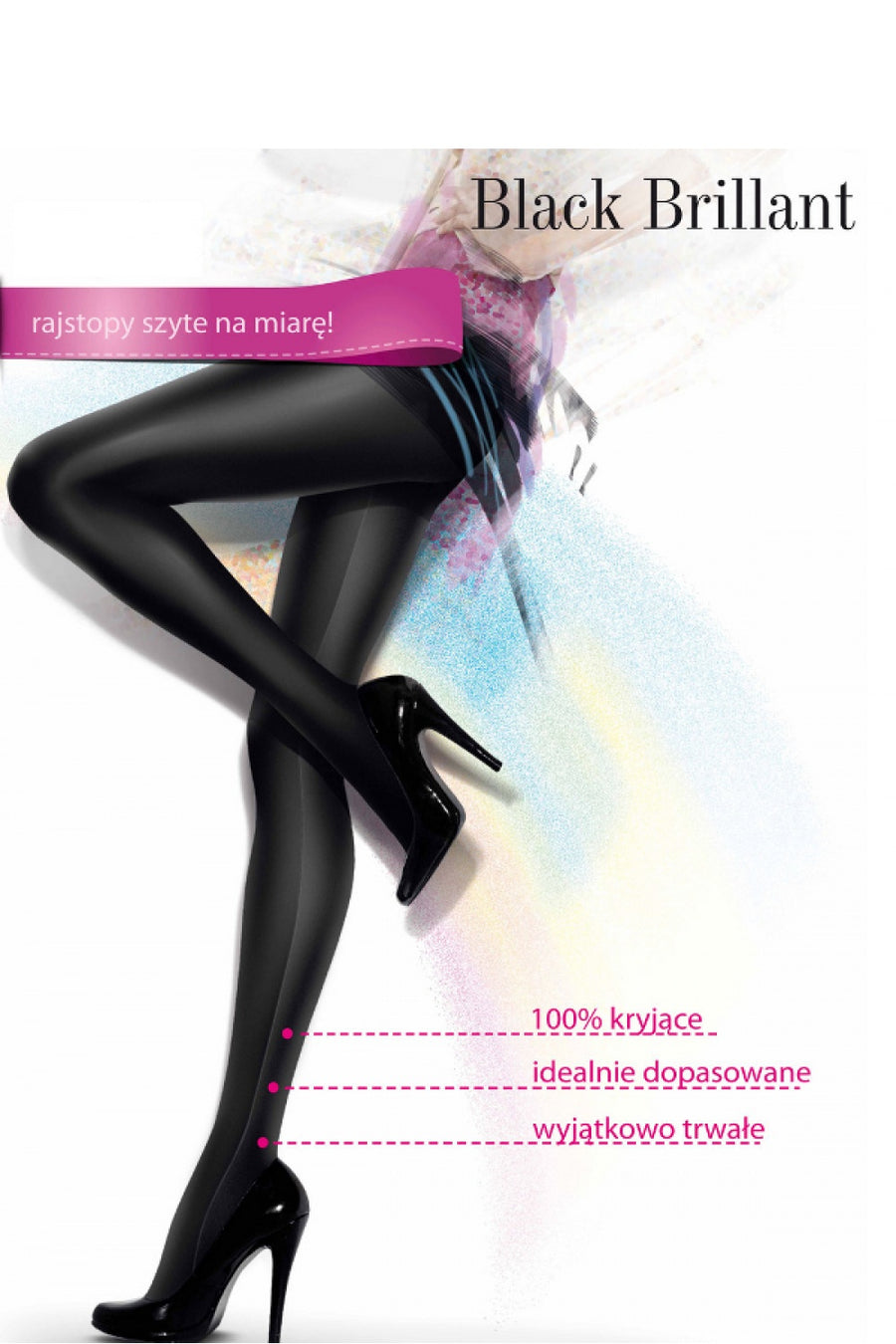 Gatta Black Knitted Tights