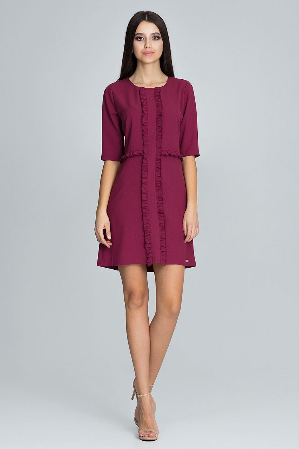 Figl Burgundy Cocktail Dress