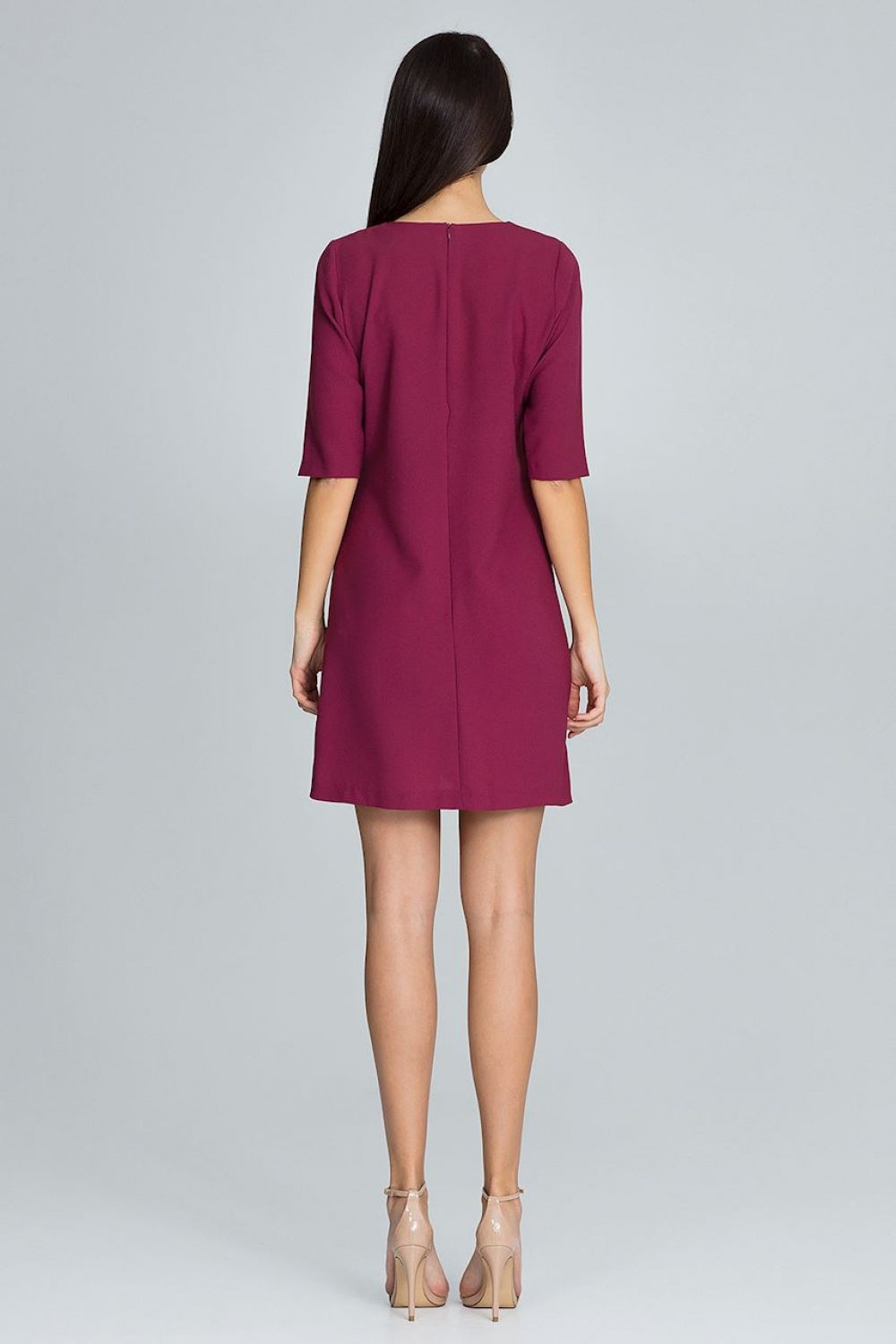Figl Burgundy Cocktail Dress - view 3