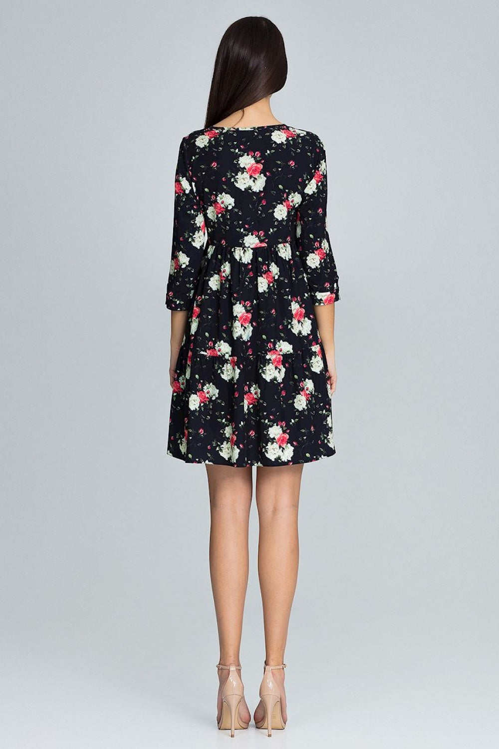 Figl Patterned A-Line Dress - view 3