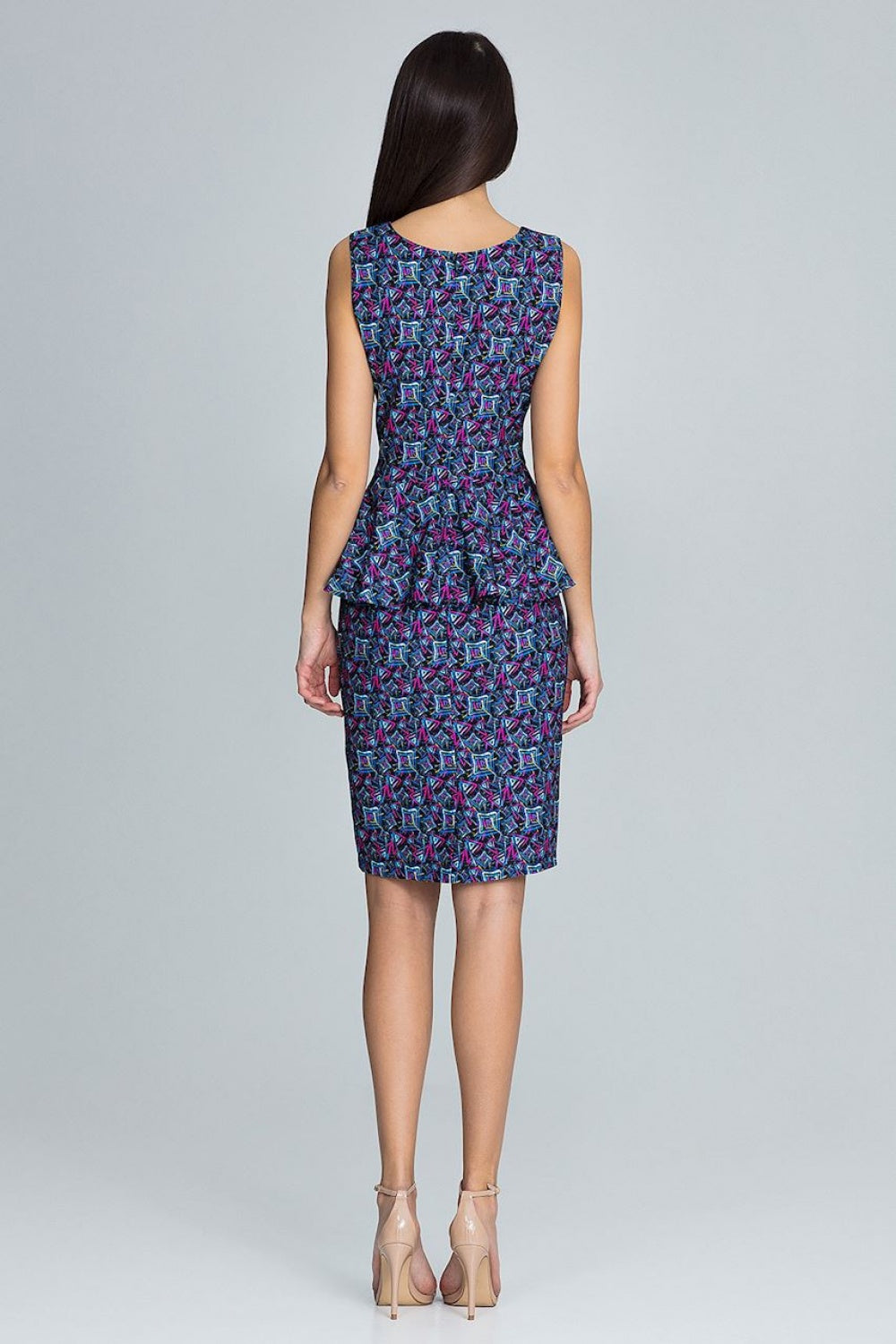 Figl Patterned Polyester Dress Co-Ord Set - view 3