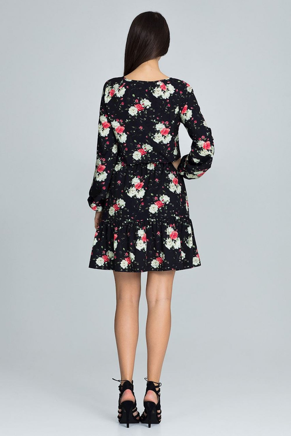 Figl Patterned Pleated Dress - view 3