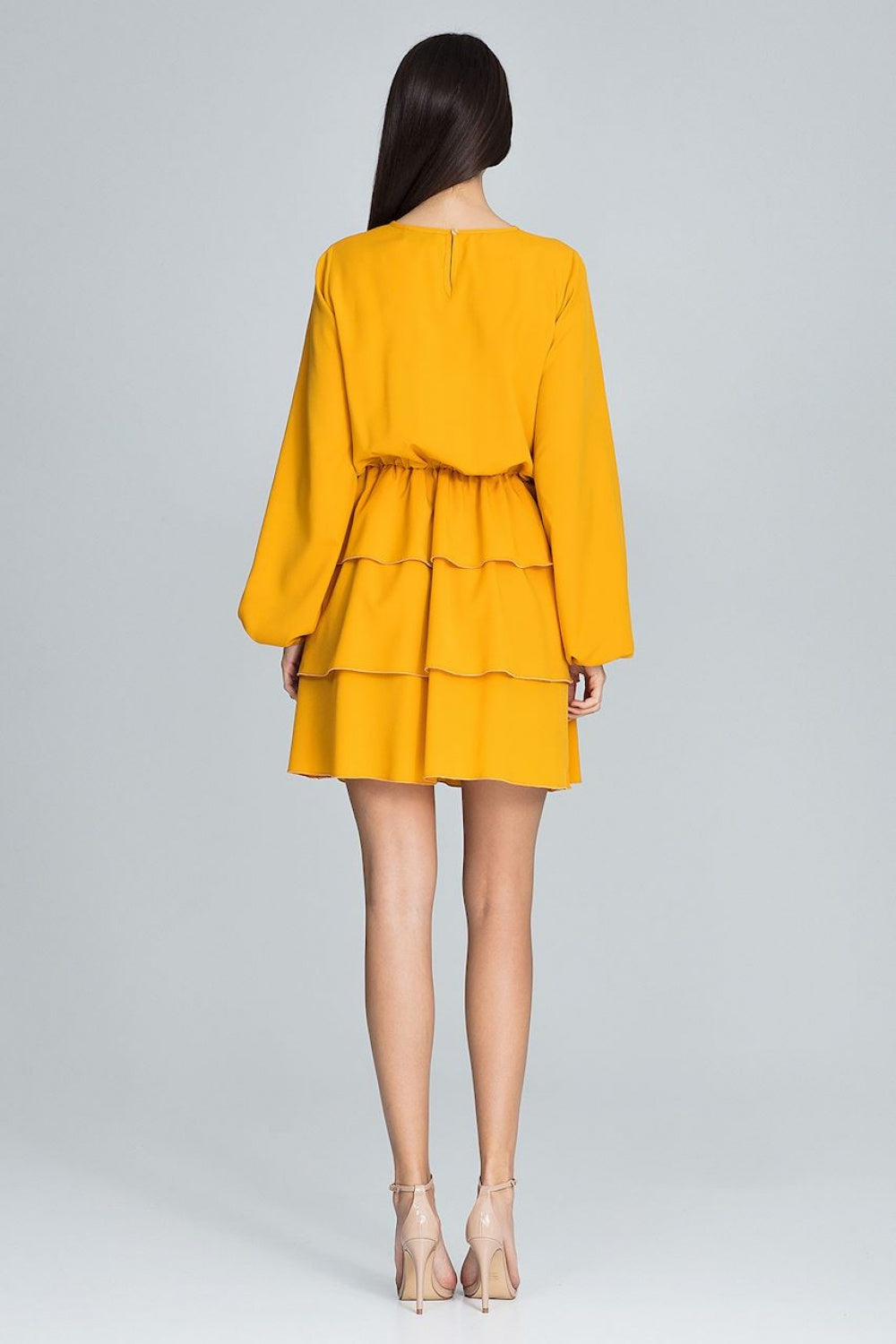 Figl Mustard Polyester Dress - view 3