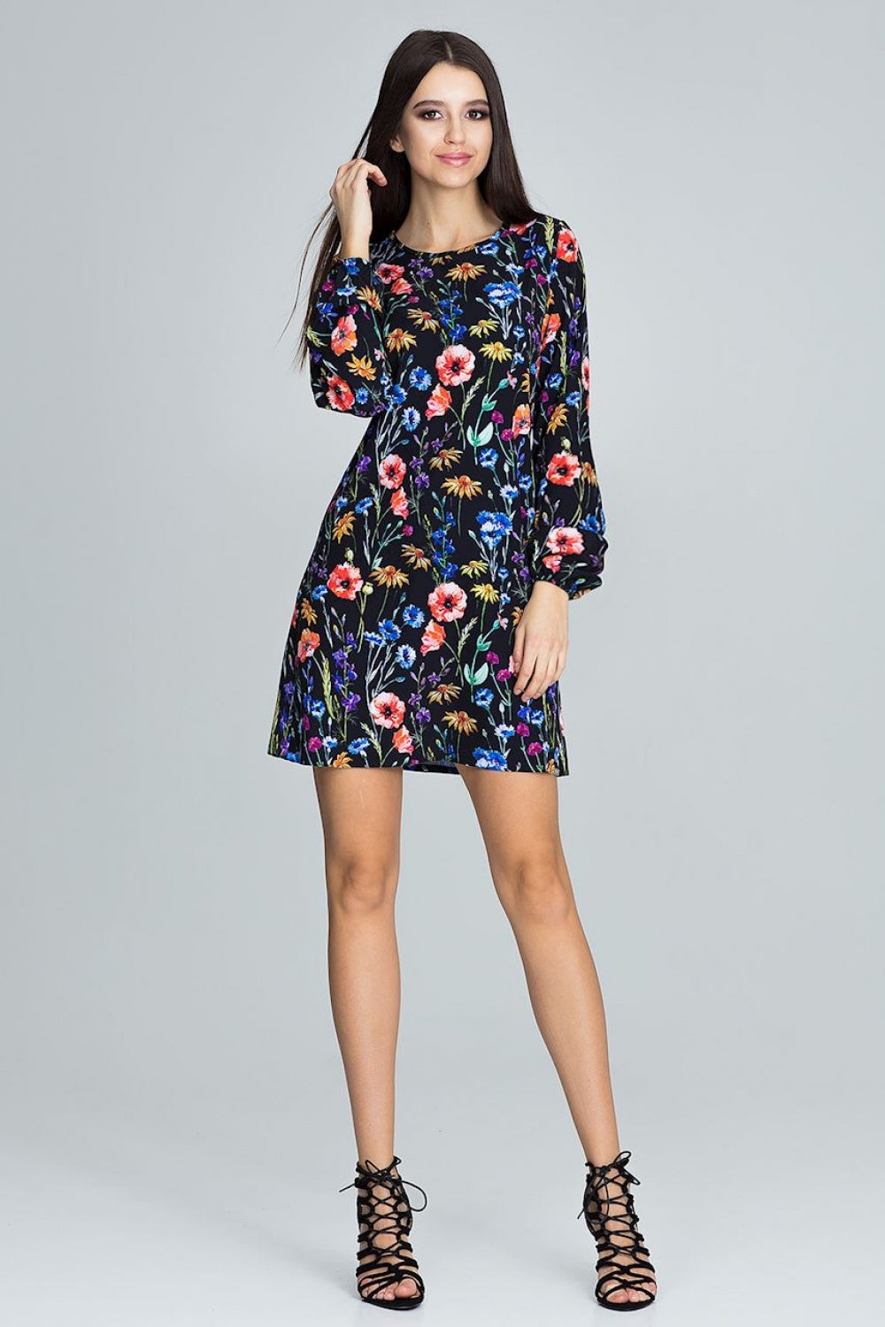 Figl Patterned Floral Dress
