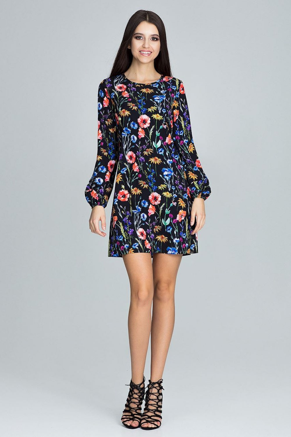 Figl Patterned Floral Dress - view 2