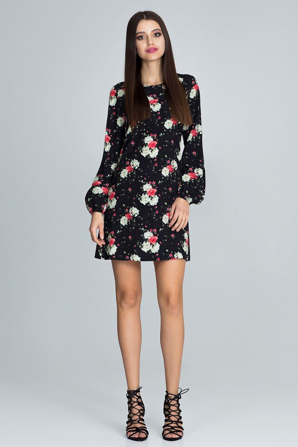 Figl Patterned Floral Dress - view 2