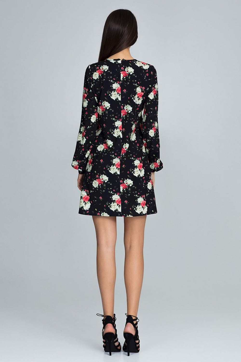 Figl Patterned Floral Dress - view 3