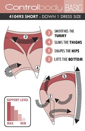 Control Body White Shaping Shorts - view 4