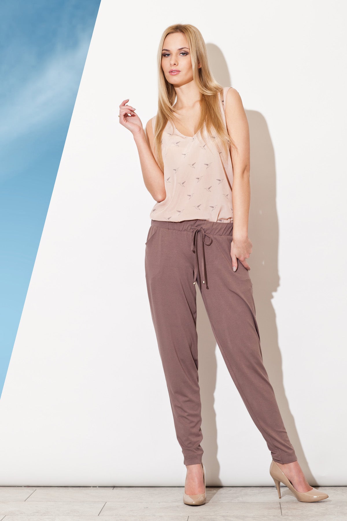 Figl Brown Loose Fit Trousers - view 2